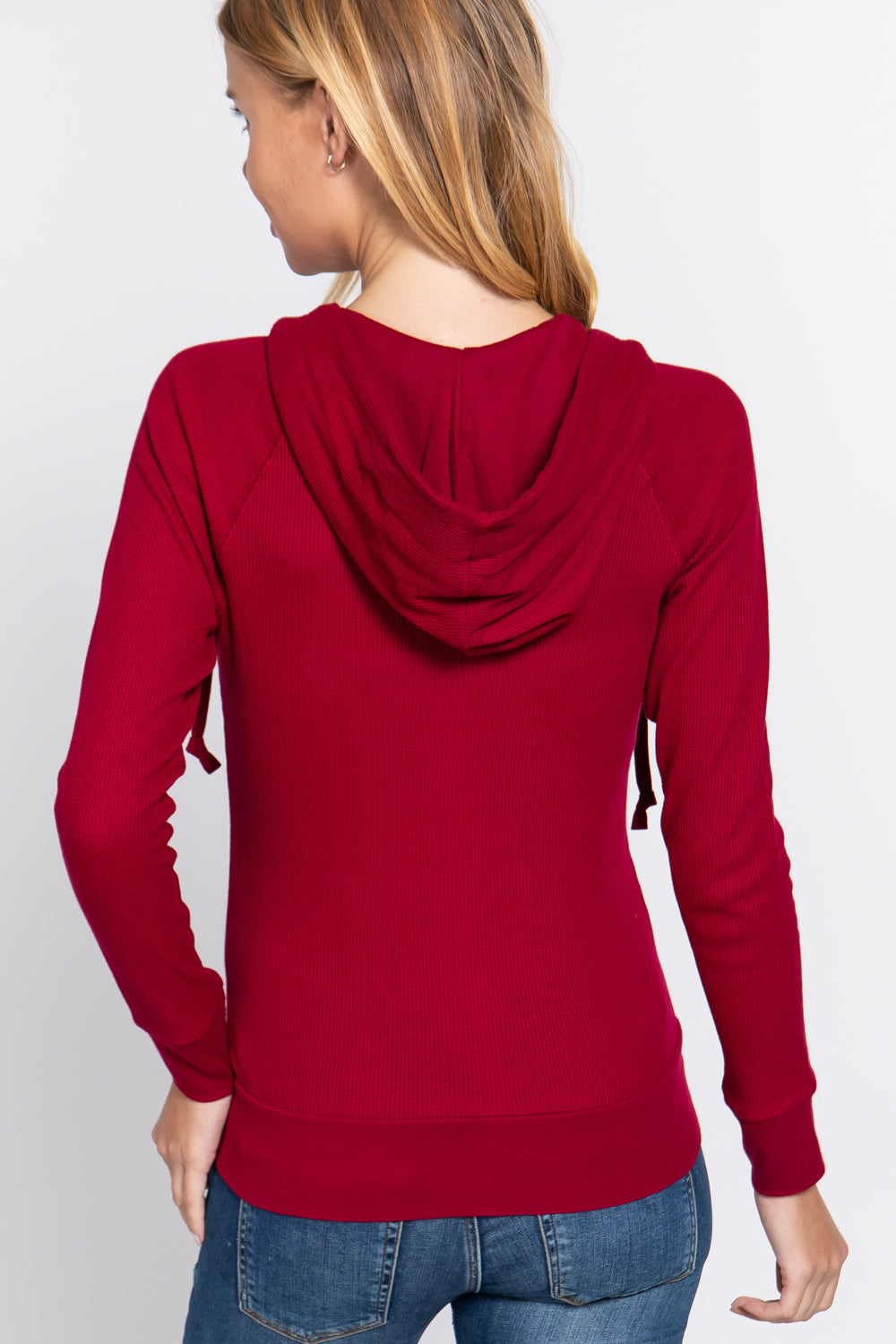 Thermal Hoodie Jacket - Red