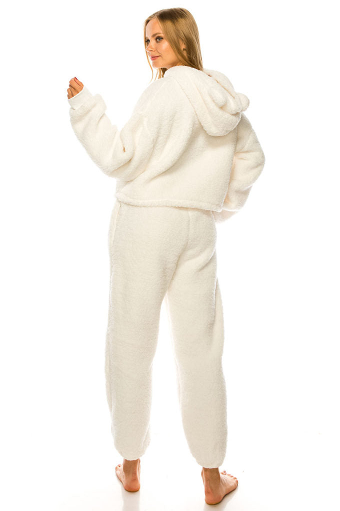 Cute White Teddy Bear Pajama Set