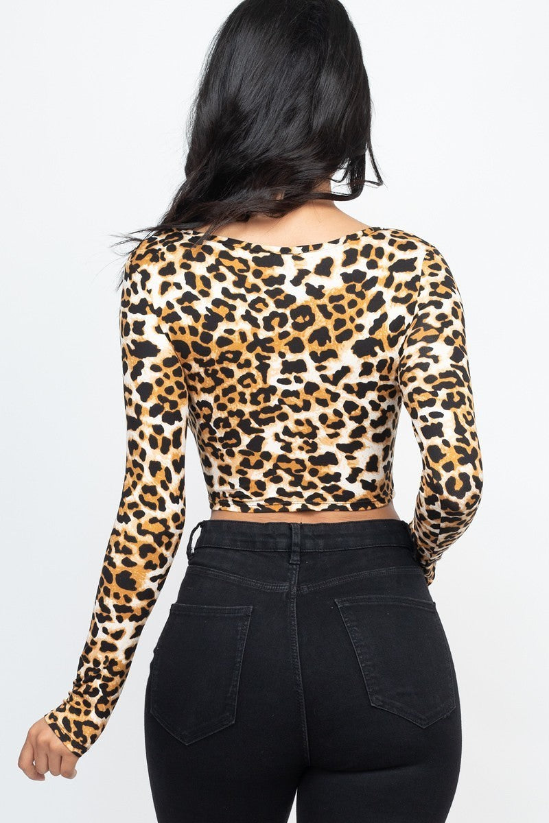 Sexy Leopard Print Crop Top